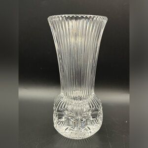 Vintage Fostoria “Melisssa” Crystal Bud Vase, Fluted With Thumbprint Base 5 x 2